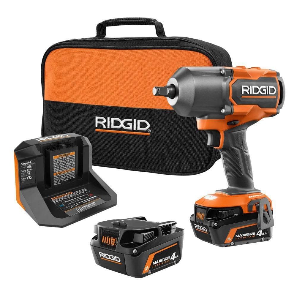 RIDGID 18V impact wrench kit